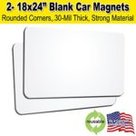 2 Pack 18″x24″ Blank Car Magnets