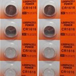 10 Pcs Lithium Coin Loopacell Battery 3v For Keyless Entry Remote Controls CR1616