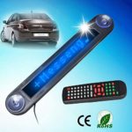 Letouch 12V Car LED Programmable Message Sign Display Board with Remote Controller (Blue)