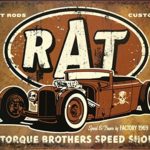 Rat Hot Rods Torque Brothers Speed Shop Tin Sign 13 x 16in