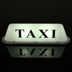 ZHONGJIUYUAN White Waterproof Taxi Magnetic Base Roof Top Car Cab LED Sign Light Lamp 12V PVC