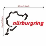 ??MChoice??The Racing Track Nurburgring Sticker Funny Window Car Decal Illest Sign Vinyl White