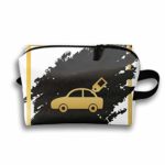 Car Sign With Clutch Bag Travel Cosmetic Bags Portable Makeup Organizer
