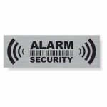 20 x Security Alarm Warning Sign Stickers – for Internal and External use – Protection for Home, car. – Weatherproof – Size: 2,9 x 1 in -“Alarm Security”