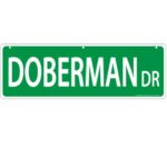 Imagine This Doberman Street Sign