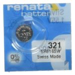 2 Pcs 321 Renata Silver Oxide 0% Mercury Electronic Batteries SR616SW