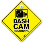 DASH Cam Recording Car Sign, Dash Cam Sign, Warning Vehicle Fitted With Image Recording Technology, Dash Cam Car Sign, CCTV Car Sign, Camera Recording Car Sign, Surveillance Vehicle Sign