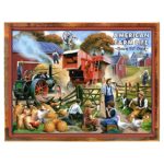 Wood-Framed American Farm Life Metal Sign: Automobiles and Cars Decor Wall Accent for kitchen on reclaimed, rustic wood