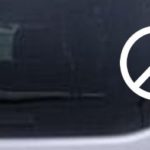 Peace Sign Symbol Car Window Wall Laptop Decal Sticker — White 3in X 3in