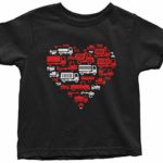 Threadrock Kids Heart of Trucks Toddler T-Shirt