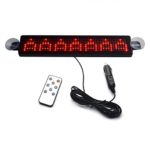 LED Display Board – TOOGOO(R) 12V Car LED Programmable Message Sign Scrolling Display Board with Remote (Red)