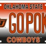 NCAA University of Oklahoma State GOPOKE Cowboys Car License Plate Novelty Sign