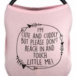 Pink Car Seat 5 in 1 Cover – I’m Cute & Cuddly But Please Don’t Touch Little Me