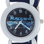 DISNEY Boy’s Cars 3′ Quartz Plastic and Silicone Casual Watch, Color:Blue (Model: WDS000454)