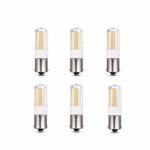 Makergroup 1156 1141 S8 LED Light Bulbs BA15S SC Bayonet Base Super Bright RV Lights for Camper Trailer Boat Motorcycle Dome Porch Sign Navigation Lights Cool White 12V-30VDC 6-Pack