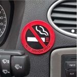 3pc Rubber NO SMOKING Sign Tips Warning Logo Stickers Car Taxi Door Decal Badge Glue Sticker Promotion