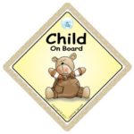 CHILDREN iwantthatsign.com Child On Board, Brown Bear, Child In Car, Child On Board Sign, Bumper Sticker, Decal, Funny Driving Sign, s, Baby On Board Style,Car Sign