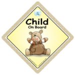 CHILDREN iwantthatsign.com Child On Board, Brown Bear, Child In Car, Child On Board Sign, Bumper Sticker, Decal, Funny Driving Sign, s, Baby On Board Style,Car Sign