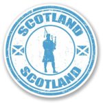 2 x 10cm/100mm Scotland Vinyl SELF ADHESIVE STICKER Decal Laptop Travel Luggage Car iPad Sign Fun #4275