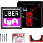 Uber Lyft Sign for Car, Light Up Uber Sign USB Rechargeable,UBER Lyft Glow Sign for Uber Lyft Rideshare Car,Wireless Glowing Uber Lyft LED Sign Lithium Battery Powered