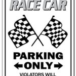Race CAR Sign Racing Drag Strip Midget auto nascar Driver Track | Indoor/Outdoor | 12″ Tall
