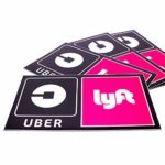 4 Reflective Uber Lyft Magnet Signs for Car | Strong Bright Noticeable | 30 MIL Thick Rideshare Driver Logo | Removable Magnetic Decal Placard Sign | Superior to Sticker/Suction Cups | 4″ x 6.5″(4)