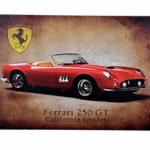 H&K Ferris Bueller Ferrari 250GT Retro Car Metal Tin Sign Posters Wall Decor 12X8-Inch