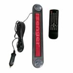 12V LED Car Sign Programmable Scrolling Red Message Sign Board with Remote Control Mini Advertising LED Screen 7×40 Dots