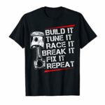 Racecar Steps T Shirt Funny Fast Car