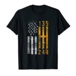 Stick Shift American Flag Muscle Car Mechanic T-Shirt