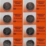 Loopacell Lithium Battery CR2025 – 10 Pcs Pack – 2 Blisters 3V Lithium Button Cell