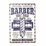 AYZ – Barber Shop, Shaving Haircuts Metal Tin Prints Posters for Barber Shop TPDP0011