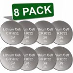 Oniza 8 Pack CR1632 Battery Lithium 3v Batteries for Car Key Remote Watch LED Key fob Replacement