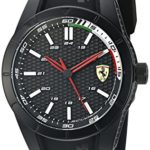 Ferrari Men’s ‘Redrev’ Quartz Black Casual Watch (Model: 0830301)
