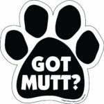 Imagine This Paw Car Magnet, Got Mutt, 5-1/2-Inch by 5-1/2-Inch