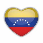 DG Graphics Venezuela Glossy Heart World Flag Art Decor 5” x 4” Magnet Vinyl Magnetic Sheet for Lockers, Cars, Signs, Refrigerator
