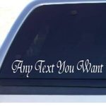 StickerLoaf Brand ANY TEXT CUSTOM DECAL Personalized Bumper Sticker Car Truck Window Business Contractor