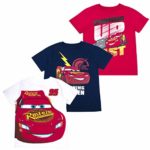 CARS Boys’ T-Shirt (Pack of 3) 2T RED