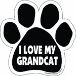 Imagine This Paw Car Magnet, I Love My Grandcat, 5-1/2-Inch by 5-1/2-Inch