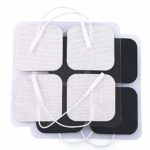 TENS Unit Pads, 40PCS, 2×2 Electrodes for EMS Muscle Stimulator Massager, FDA Approved, Medical Electrotherapy Pads, Reusable and Latex-Free