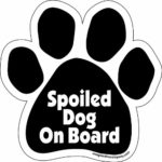 Imagine This Paw Car Magnet, Spoiled Dog on Board, 5-1/2-Inch by 5-1/2-Inch