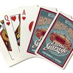 Hot Rod Garage – Classic Cars – Vintage Sign (Playing Card Deck – 52 Card Poker Size with Jokers)