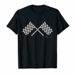 Checkered Flag Race Car T Shirt for Women, Men and Kids
