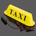 ZHONGJIUYUAN Yellow Waterproof Taxi Magnetic Base Roof Top Car Cab LED Sign Light Lamp 12V PVC