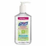 PURELL Advanced Green Certified Hand Sanitizer Gel, Fragrance Free, 12 fl oz Sanitizer Table Top Pump Bottles (Case of 12) – 3691-12