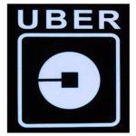 WYEWYE Uber Sign, LED Light Logo Sticker Decal Glow Decal Accessories Removable Uber Lyft Glowing Sign for Car Taxi Uber Lyft 3.5 M USB Interface Power Cord