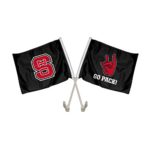 Root Sportswear North Carolina NC State Wolfpack Wolfie Hand Sign Car Flag