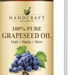 100% Pure Grapeseed Oil – All Natural Premium Therapeutic Grade – Huge 16 OZ – Carrier Oil for Aromatherapy, Massage, Moisturizing Skin & Hair