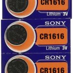 3 Sony CR1616 Lithium Coin Batteries