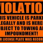 10 VIOLATION – NO PARKING – TOWING Sticker – No Parking stickers